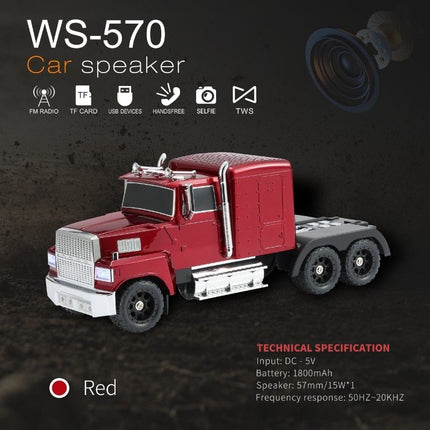 WS-570 Semi Truck Bluetooth Speaker