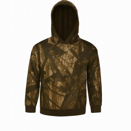 2-Pack Camo Long Sleeve Hooded T-Shirts – Lightweight Breathable Cotton Blend for Outdoor, Hunting, and Everyday Wear