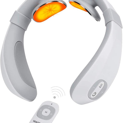 Foldable Smart Neck Massager – Portable Wireless Heating Pulse Therapy