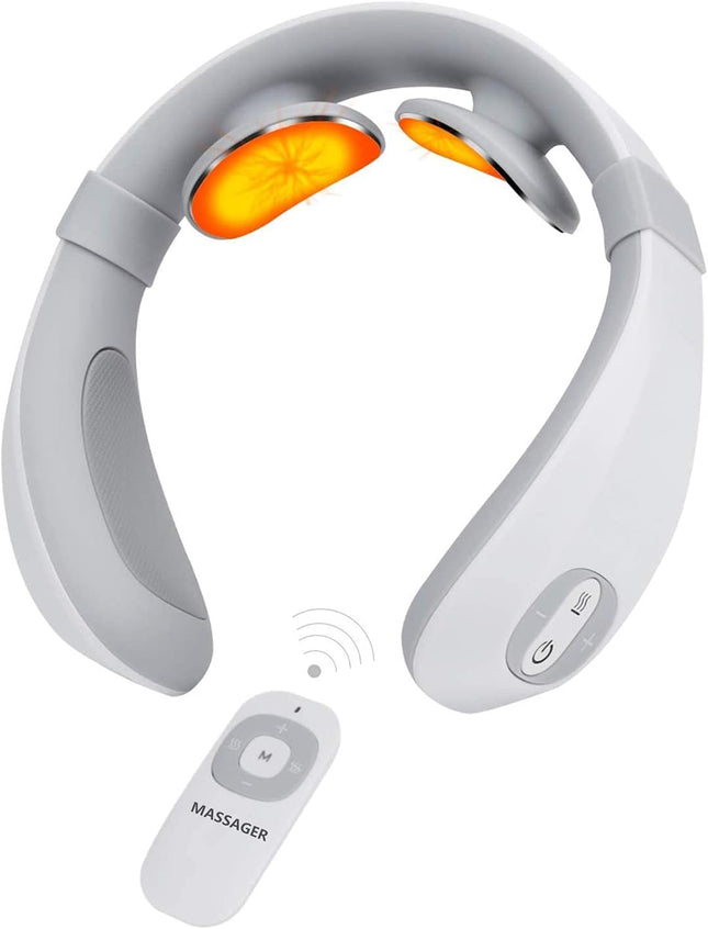 Foldable Smart Neck Massager – Portable Wireless Heating Pulse Therapy