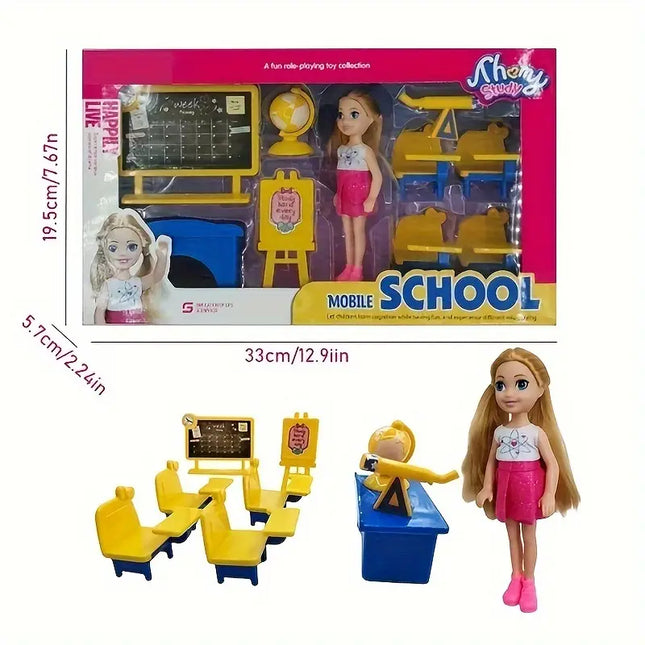 School Teacher Doll Playset