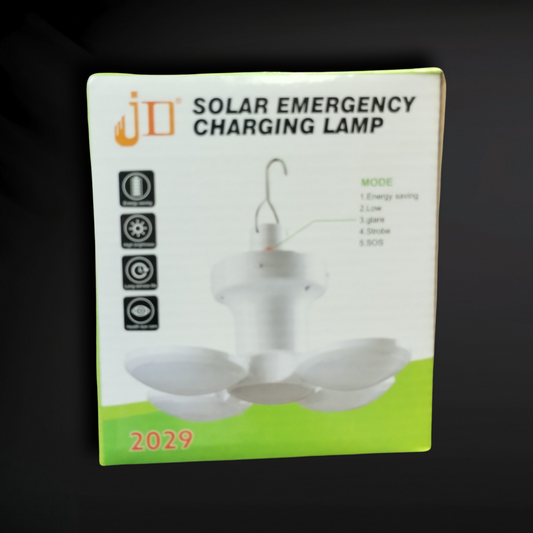 Solar Emergency Charging Lamp Fan Bulb LED - Zack Wholesale