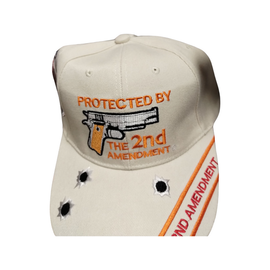 "Protected by Second Amendment Baseball Cap - Pro-Gun Rights Headwear"