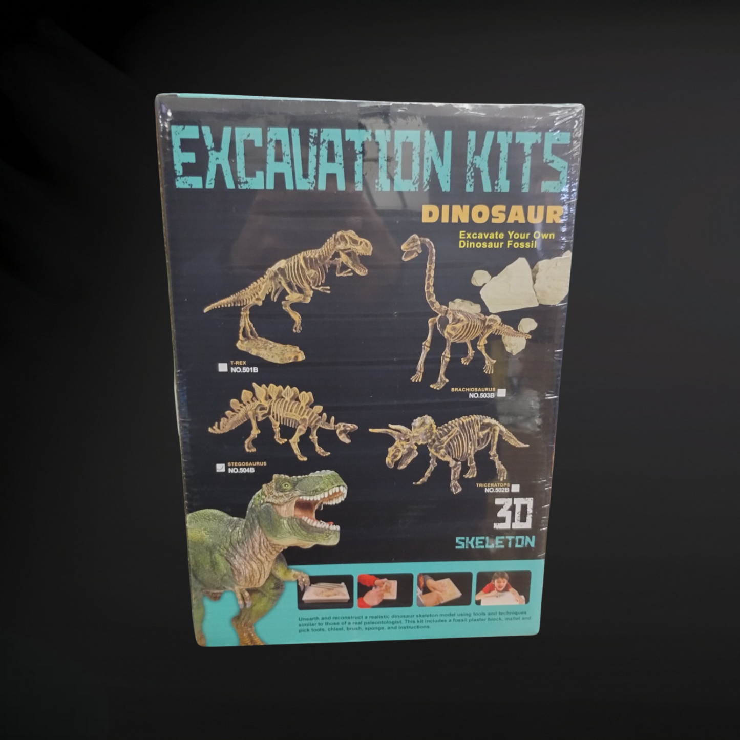 3D Dinosaur Skeleton Excavation Kit Toy | Unearth the Past and Have Fun Learning