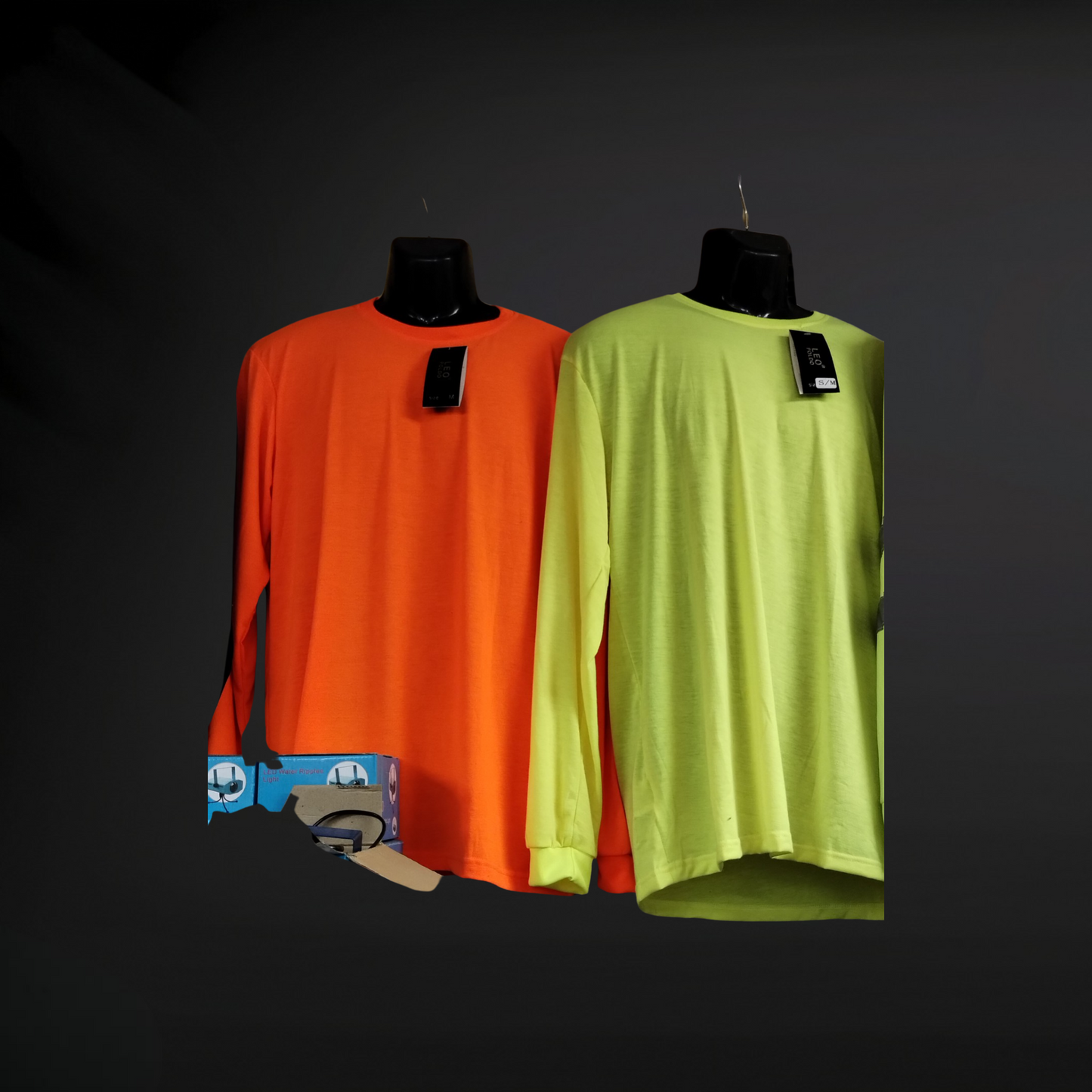 High Visibility Long Sleeve Shirt for Construction & Traffic Guard | Bright Orange/Yellow