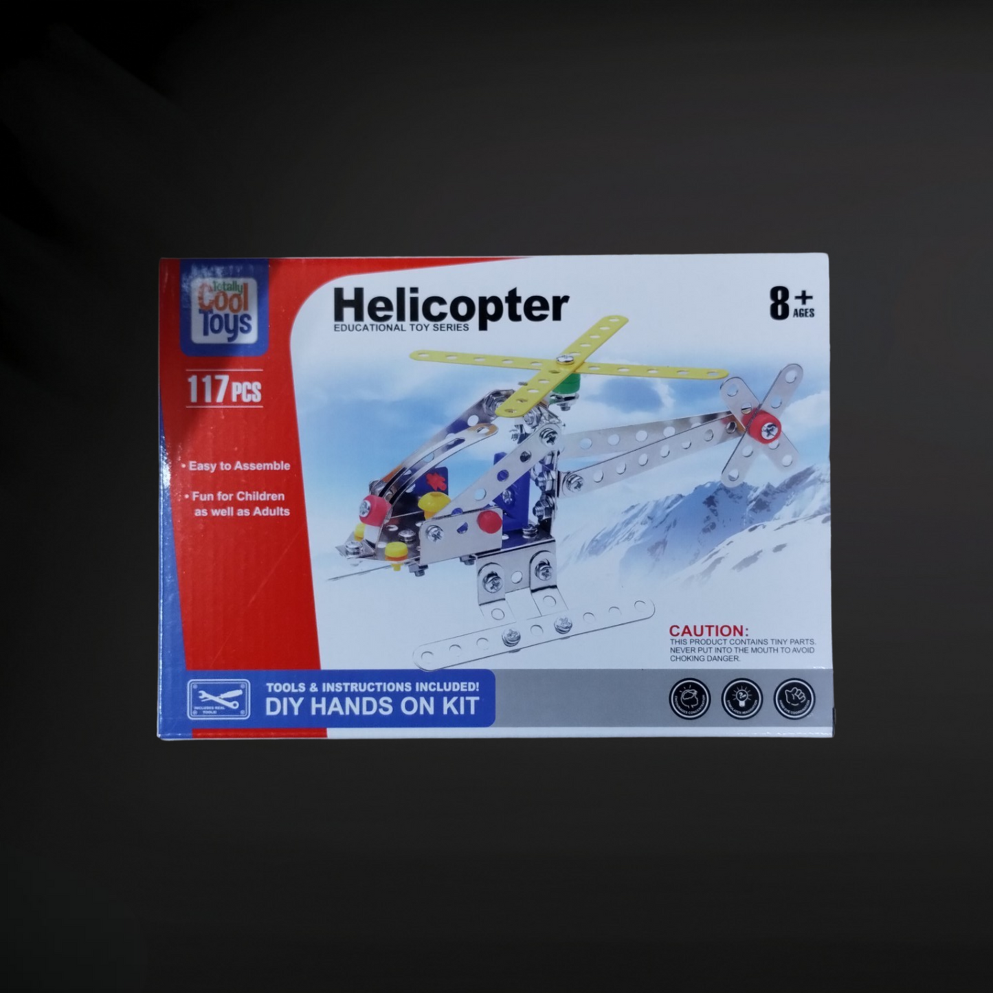 DIY Metal Helicopter Model Kit - Creative Building Toy