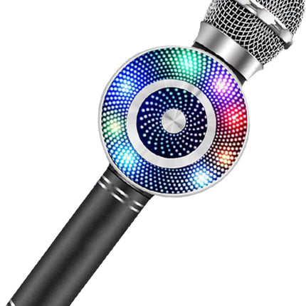 Wireless Bluetooth Karaoke Microphone with LED Lights – Kids & Adults Portable Mic with Speaker, Recorder, and Colorful Sound Effects