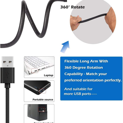 Selfie Ring Light with Clip On, Flexible Arms with a Cell Phone Holder Stand for Live Streams/Makeup