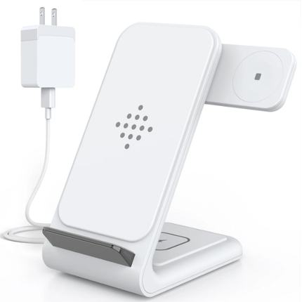 3-in-1 Wireless Charging Station for iPhone, Apple Watch & AirPods – Fast Charging Dock with Adapter