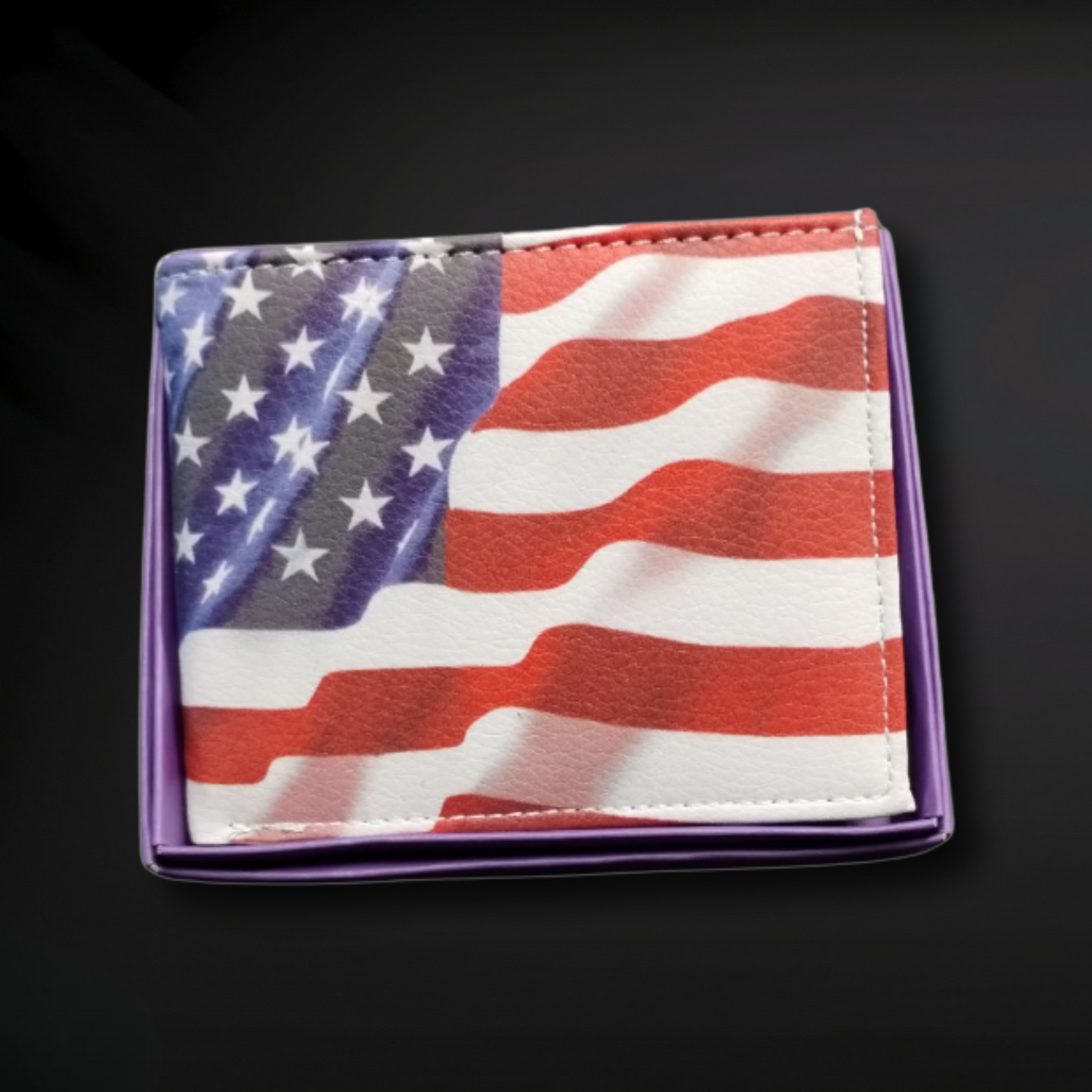 American Flag Wallet - Genuine Leather Zack Wholesale