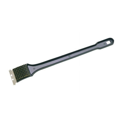 BBQ Grill Cleaning Brush with Scraper – Long Handle Wire Bristle Tool for Outdoor Grills