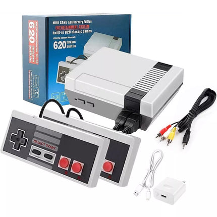 Classic Retro Game Console with 620 Built-in Games – Wired & Wireless Versions Available
