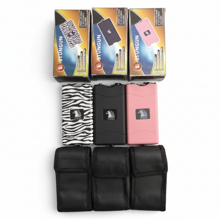 Rechargeable Taser and Flashlight Combo with Case (800)