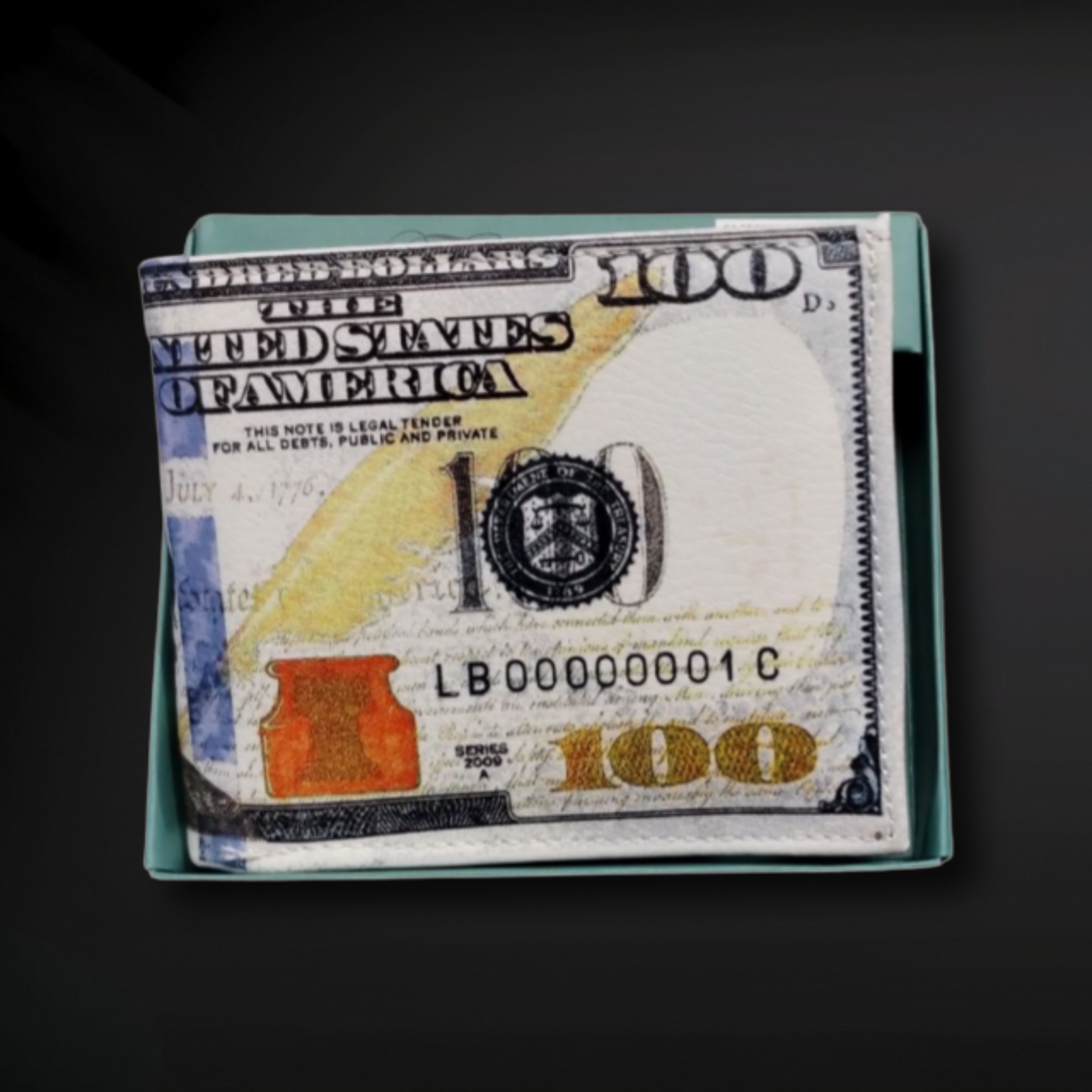 Two-Tone 100 Dollar Bill Wallet - Genuine Leather – Zack Wholesale