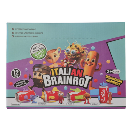 12pc Italian Brainrot Blind Can Toy
