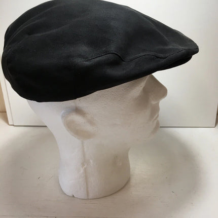 Men’s Classic Black Flat Cap – Vintage Newsboy Ivy Hat for Casual & Formal Wear
